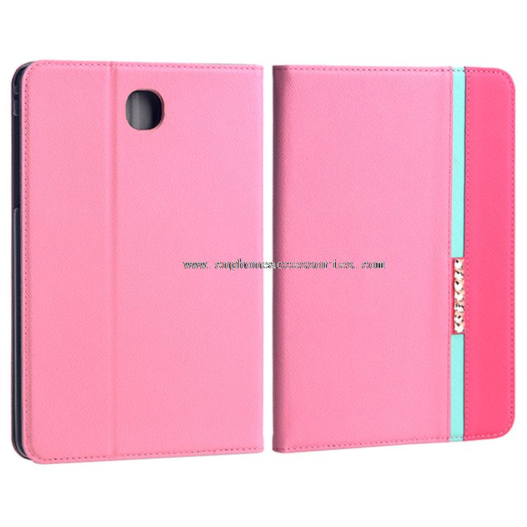 Chica diamante rosa caja y tapa para Samsung Galaxy Tab5