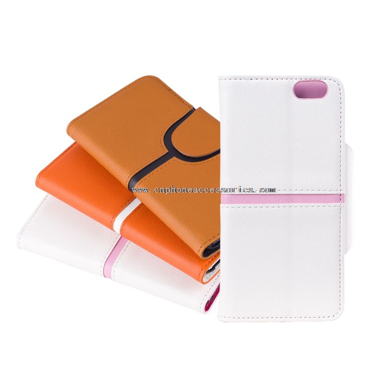 Leather case untuk iphone smartphone 6 6s