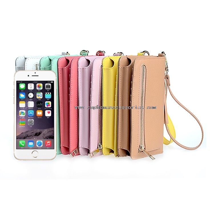 dompet telepon Leather case untuk iphone 6