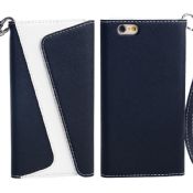 Couverture de téléphone portable en cuir portefeuille avec fente pour carte trois pour l’Iphone 6 s images
