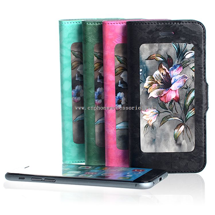 PU Flip Leather Case Cover for iPhone 6 Plus