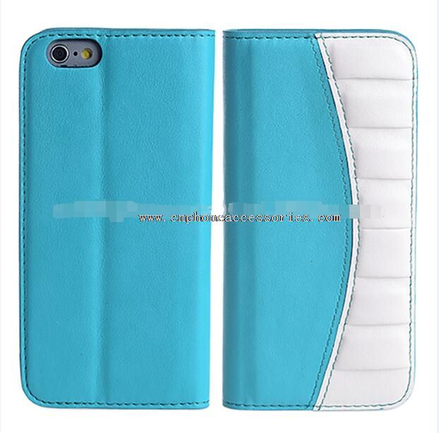 PU leather book style leather phone cases for iphone 6