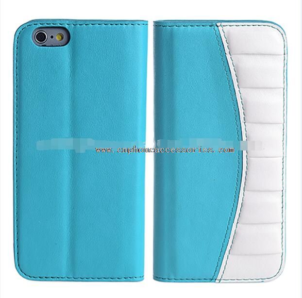 PU leather book style leather phone cases for iphone 6