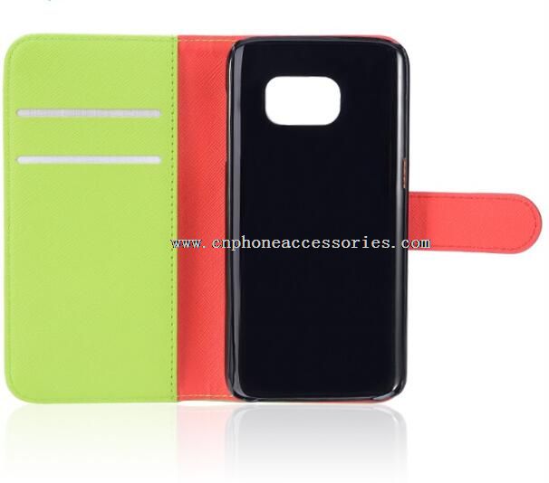 Dompet kulit telepon kasus untuk Samsung Galaxy S7