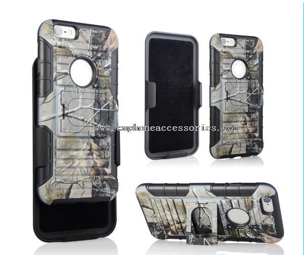 3 in 1 ibrido TPU PC anello conchiglia protettiva per iPhone 6 6s