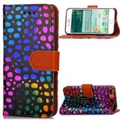 Dot leather wallet phone case for iphone 7&7 plus images