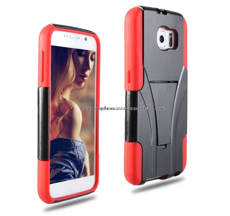 plastic shock proof cell phone case cover for samsung S6