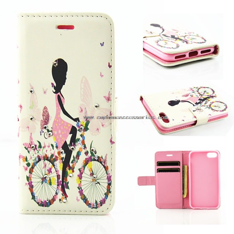 Szép lány Design bőr pénztárca telefon tok Samsung Megjegyzés: 7