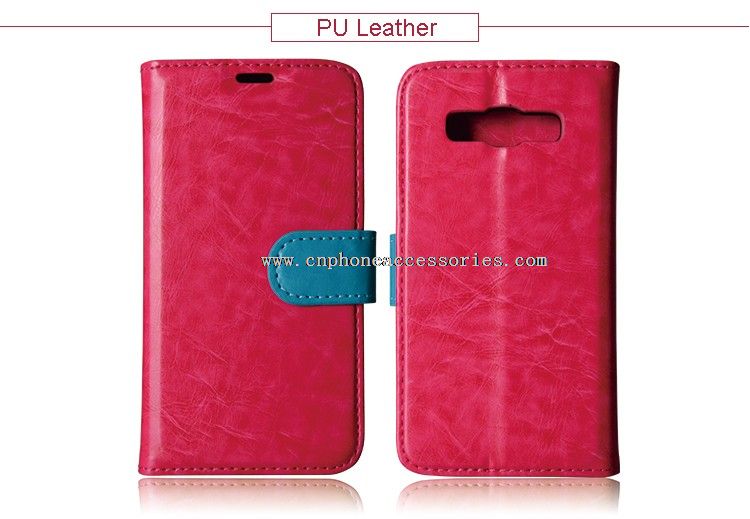 PU Leather Bag Flip Case for Samsung
