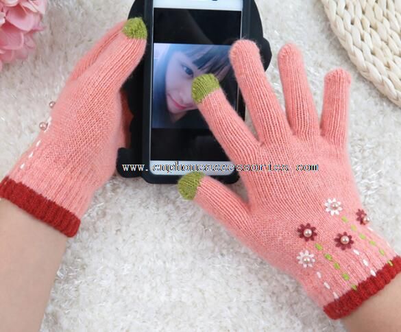 2 fingers touch screen gloves