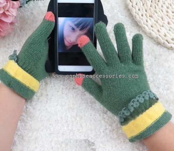 Automne hiver deux conseils Screentouch gants avec dentelle