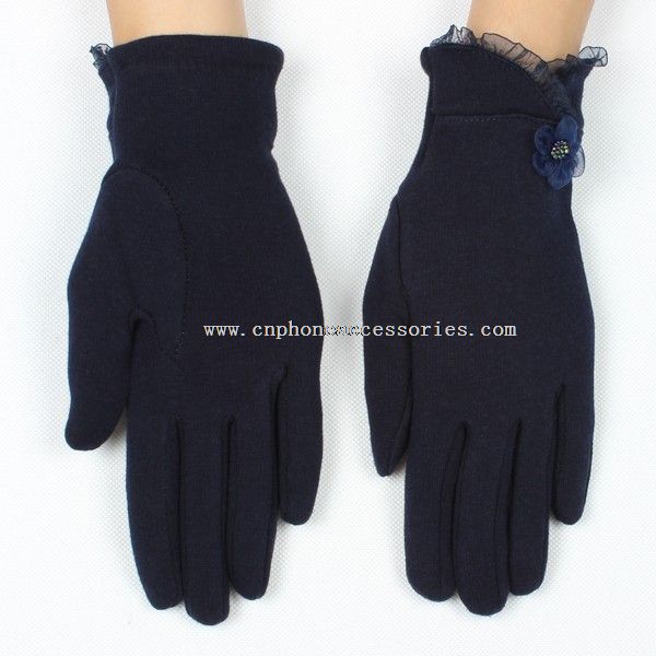 синий сенсорный перчатки для девочек