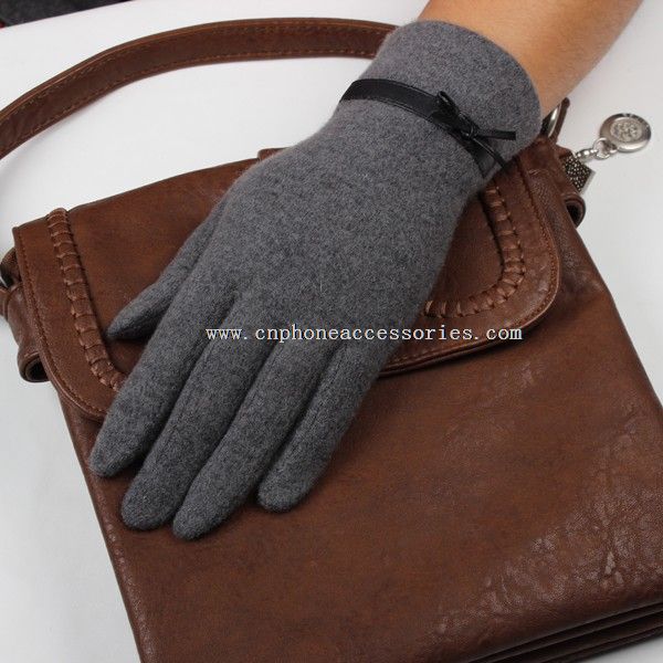 bowknot short winter ladys glove