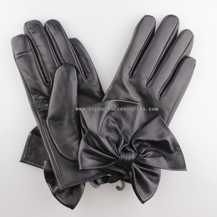 elegante sexy Frauen Leder-Handschuh