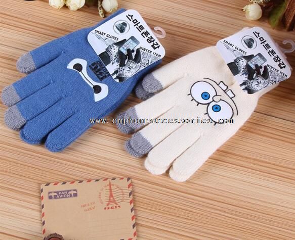 Tejer guantes para teléfono inteligente