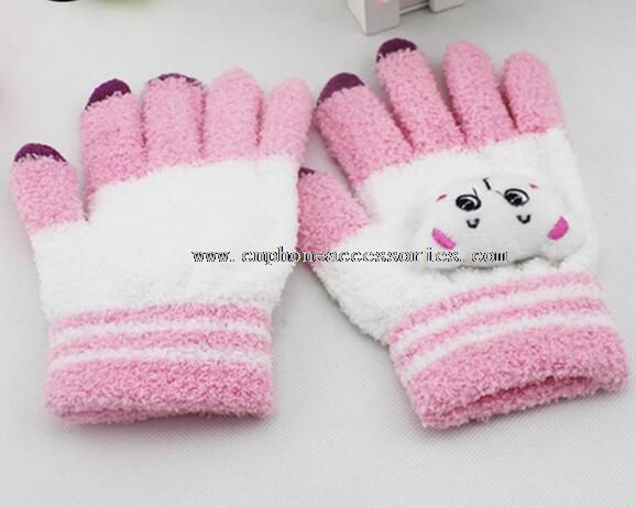 lovely cat touch screen gloves