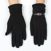 Gants hiver froid noir images