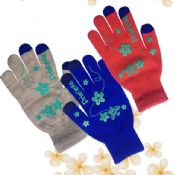 colored pattern touch screen gloves images