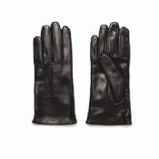 Driving touch screen Soft genuine Leather Gloves images