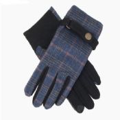 Touch barato dedo moda lana guantes de las señoras con cinturón de images