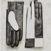 Ladies sheepskin leather gloves touch screen gloves images