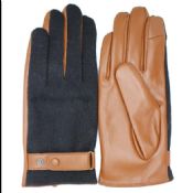 Δερμάτινα Ανδρικά γάντια με μάλλινα και χέρι γάντια images