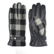 Tissu et cuir Pu touchent des gants de cuir écran images