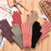 Čisté barvy Screentouch rukavice pletené rukavice images