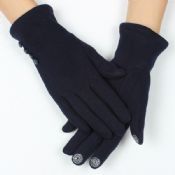 sexy Mädchen Blau Touchscreen-Handschuhe mit Taste images