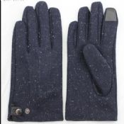 smart phone touch finger woolen hand gloves with buttons images