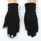 Zimní dotykové rukavice s manžetou tlačítko images