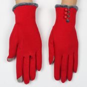 soft winter gloves with buttons images