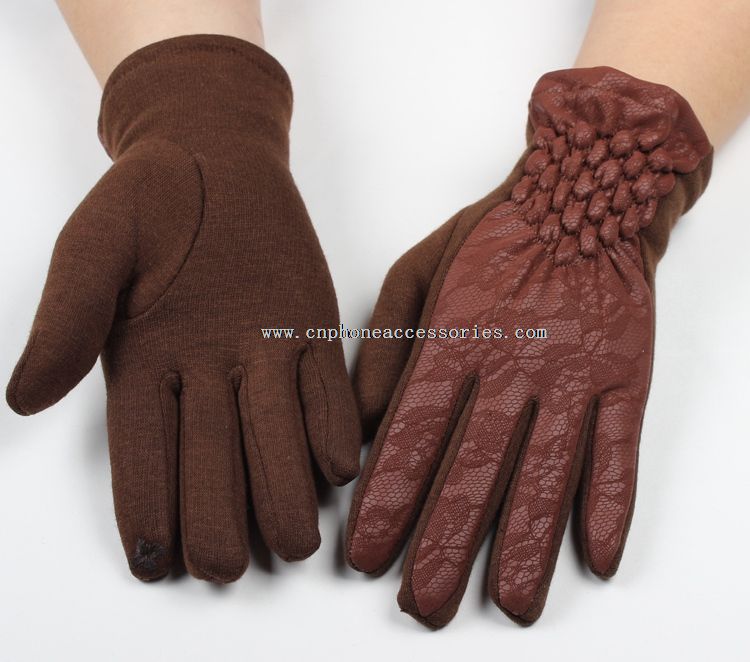 miękkie ciepłe zimowe rękawice Damskie rękawice smart