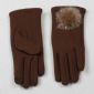 Gants d’hiver broderie touch écran brun womens personnalisé small picture