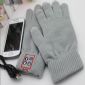 grey three fingers touch screen gloves small picture