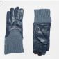 gants en cuir avec écran tactile de manchette longue tricot small picture