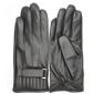 gants avec écran tactile de doigt en cuir Mens small picture