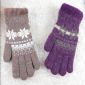 Flocon de neige modèle hiver tricot gants small picture