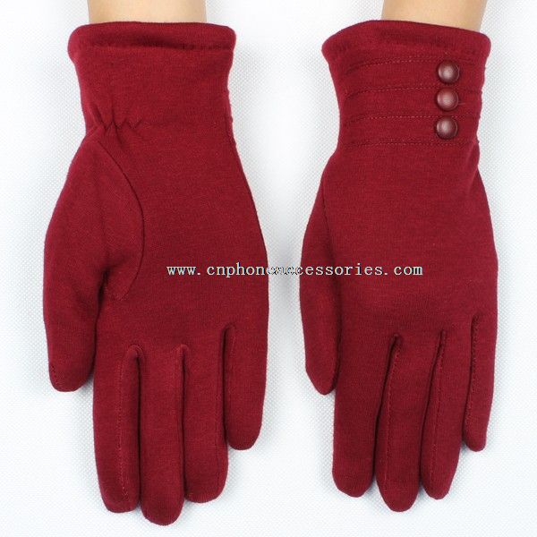 touch screen gloves with button