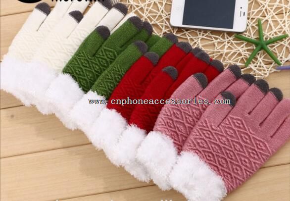 winter cute touch screen girl beautiful gloves