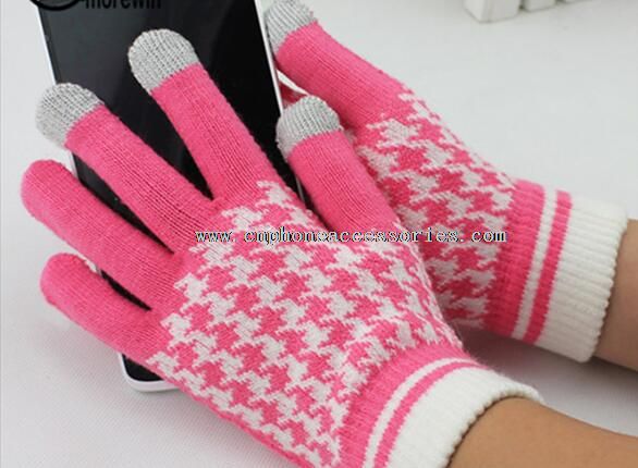winter three fingers touch screen gloves