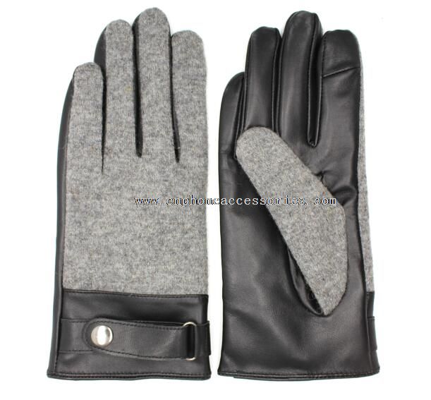 womens fashion touch screen leather gloves