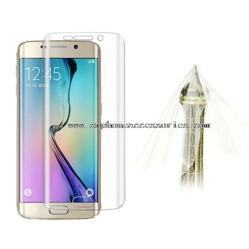 0,1 mm robbanásbiztos puha TPU Full Screen Protector for Samsung Galaxy S6 Edge