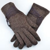 graceful rubbit fur screen touch gloves images