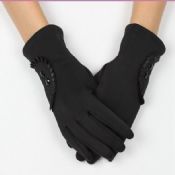women touch smart phone gloves images