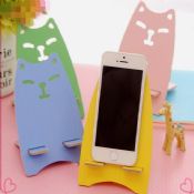 wood animal shaped mobile phone stand holder images