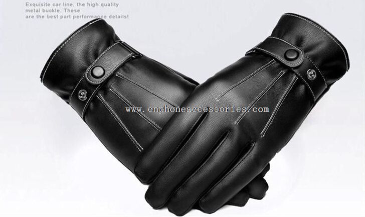 Smartphone Winter Leather Touchscreen Gloves