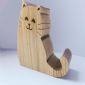 Sostenedor de la forma del gato de madera small picture