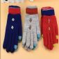 gants de l’écran tactile de coloré 2 doigts avec perles small picture