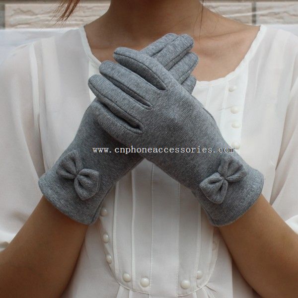 gants d’hiver gants de textos avec noeud papillon